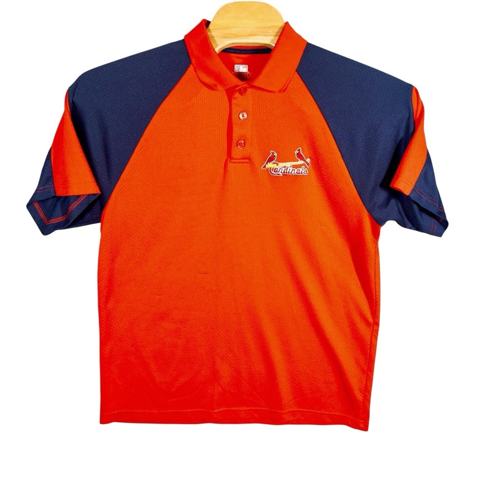 MLB St Louis Cardinals Baseball Polo Mens Large Preppy‎ Sports Office Casual
